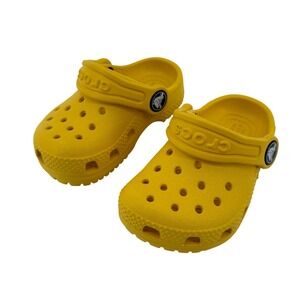 Crocs Classic Child Clogs Sunflower Yellow 4 Toddler (C4) Casual Slip On New